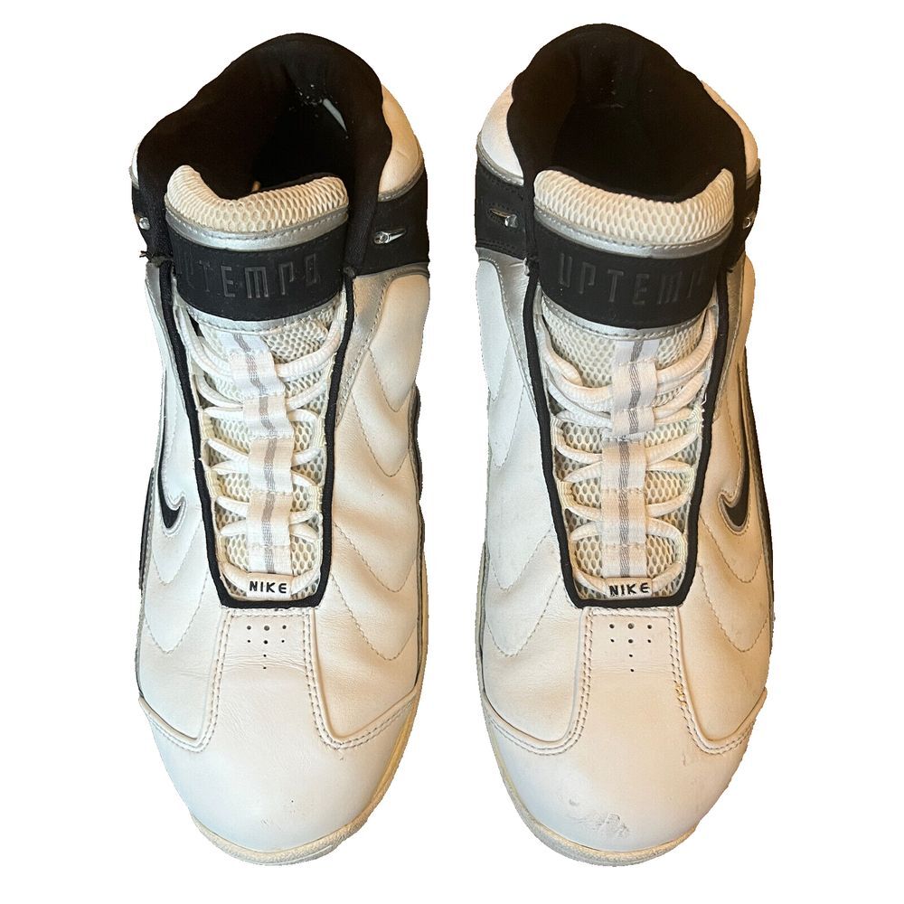 Nike Air Uptempo Basketball‎ Vintage Retro White Black Mens 13.5 UK 12.5 EU 48